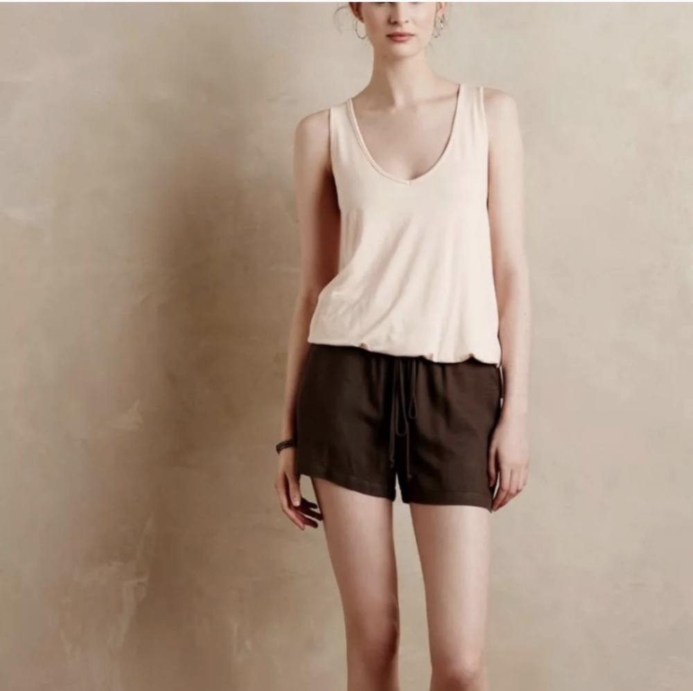 ANTHRO Elevenses Front Tuck Romper